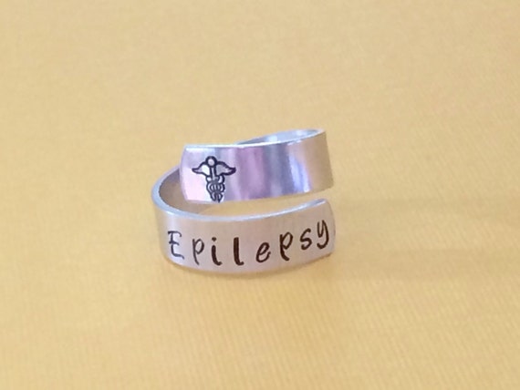 MEDICAL ALERT Ring Hand Stamped Condition or Allergy Custom Made