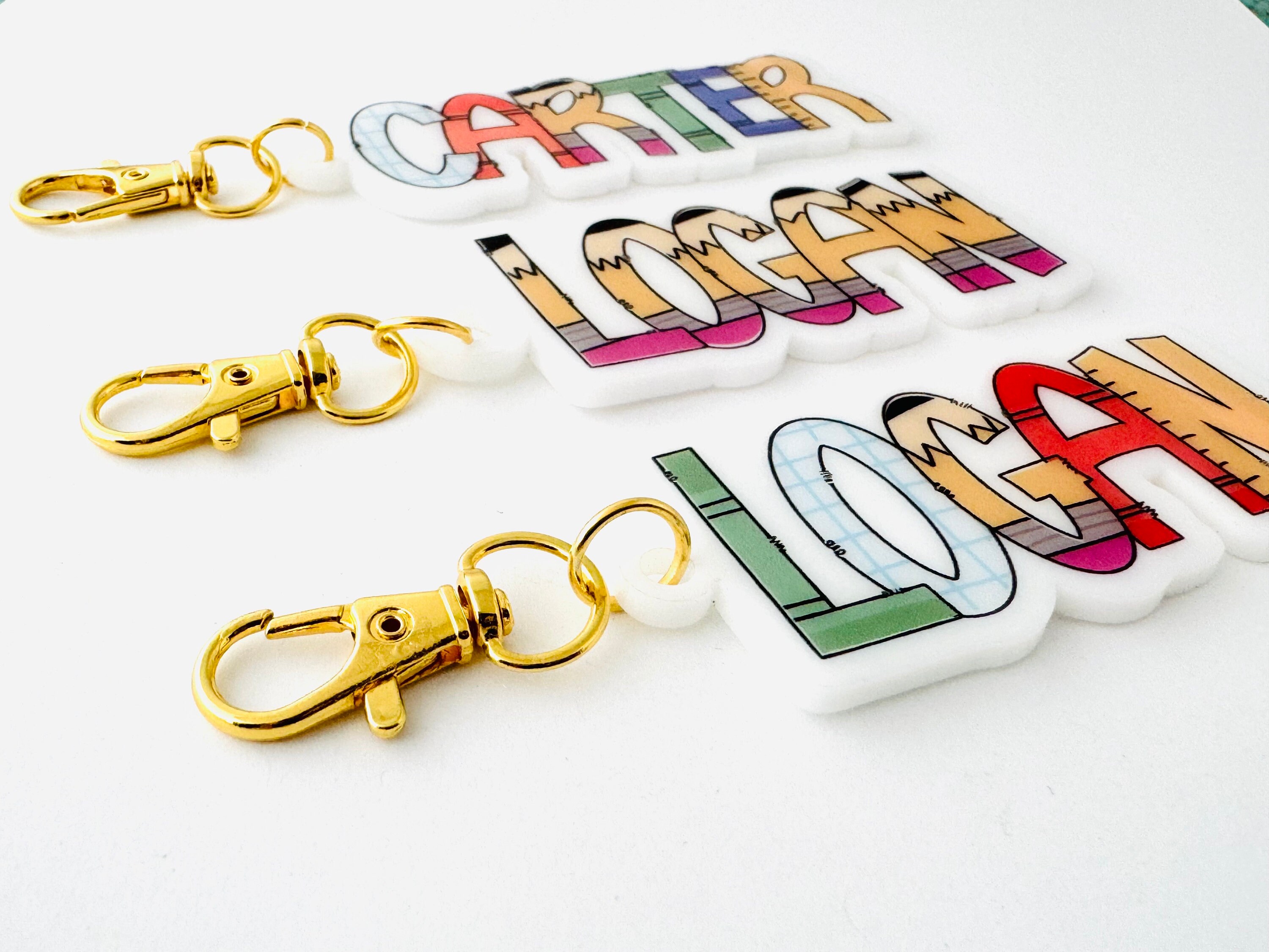 Backpack Tag Personalized, School Letters for Your Name, Back to School ...