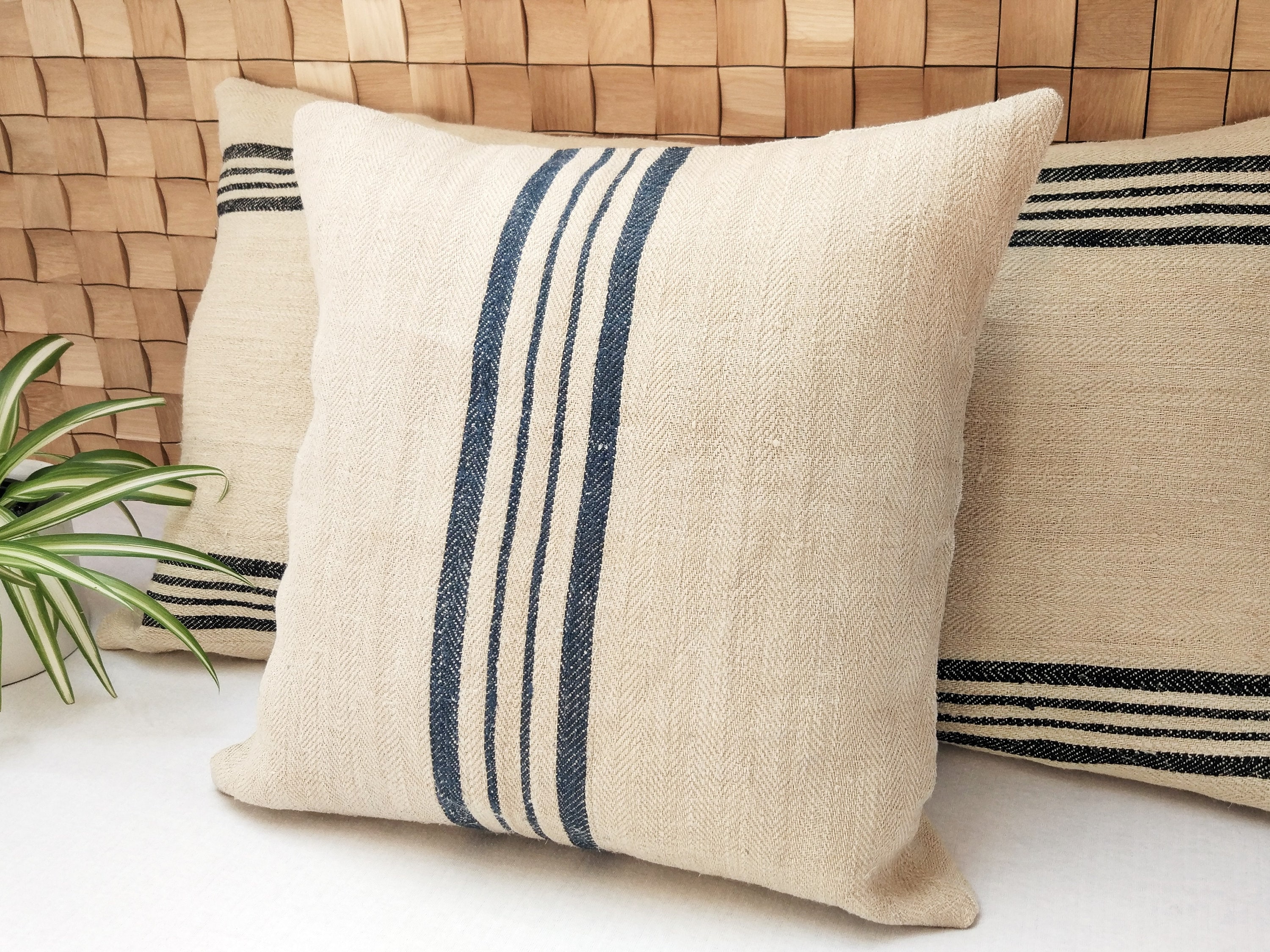 Grain Sack Pillow Cover Authentic Antique European Linen Etsy
