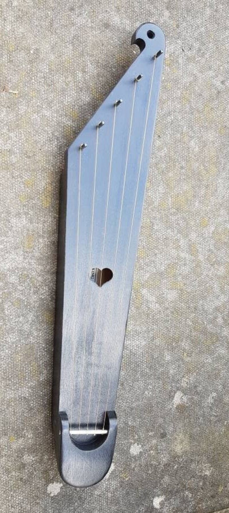 5 String Kantele Model in Antique Black Brass/steel Strings Etsy UK
