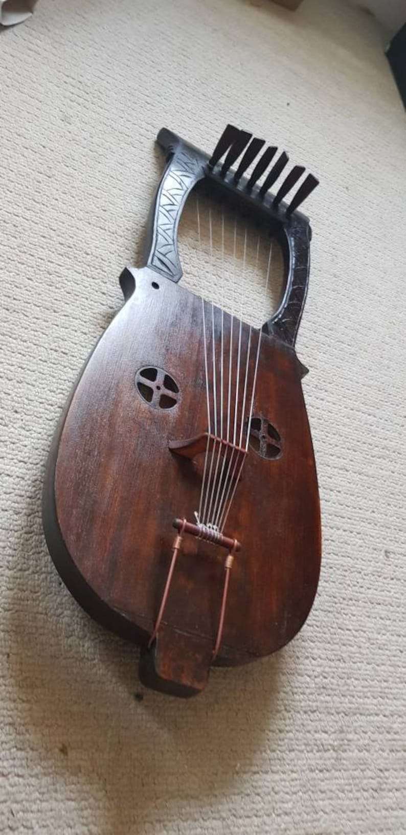 Kravik Lyre 7 String Viking Lyre Made of Spruce With Hard Case Etsy UK