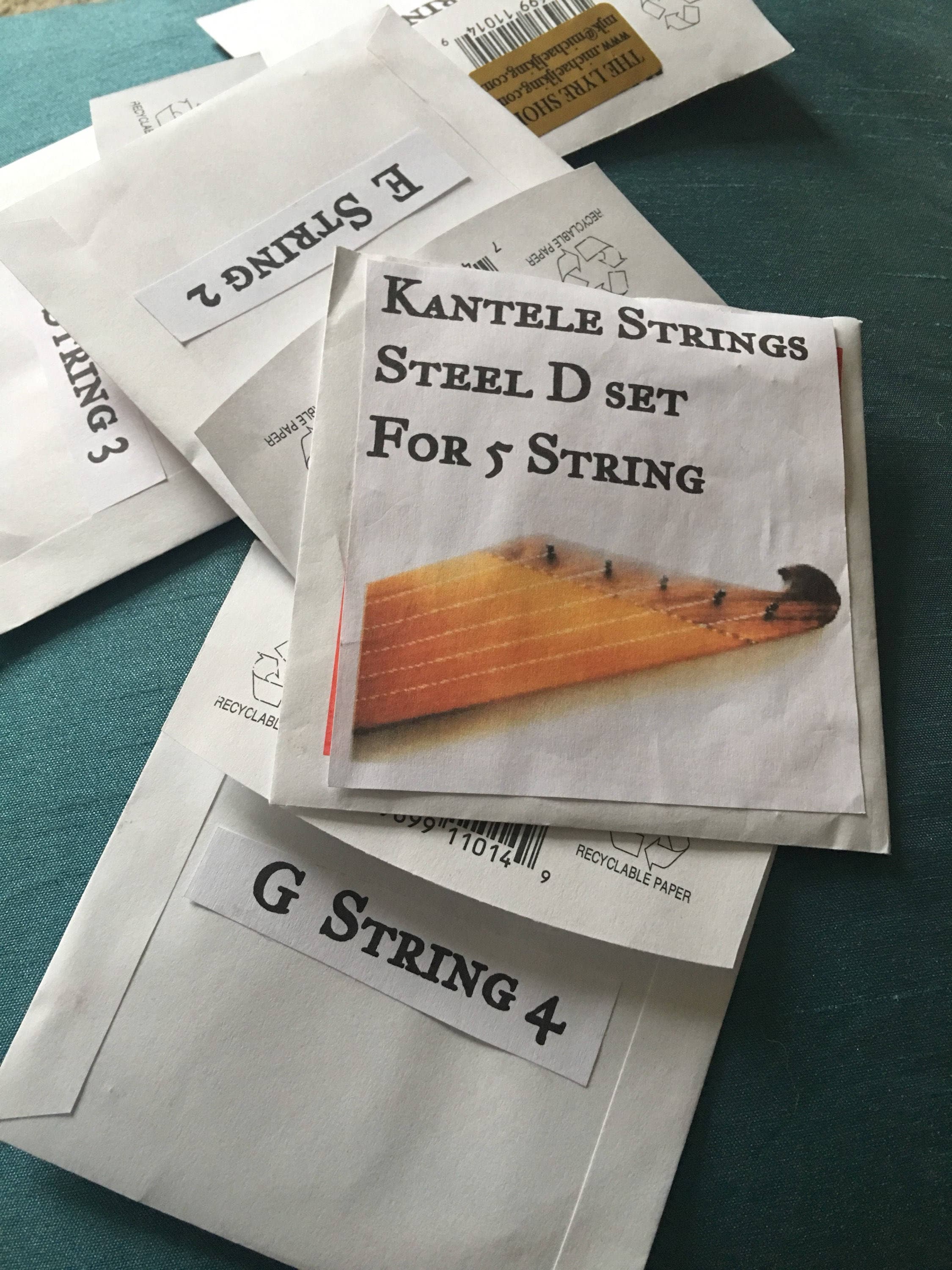 5 String Kantele strings choose from Steel Brass and Bronze | Etsy