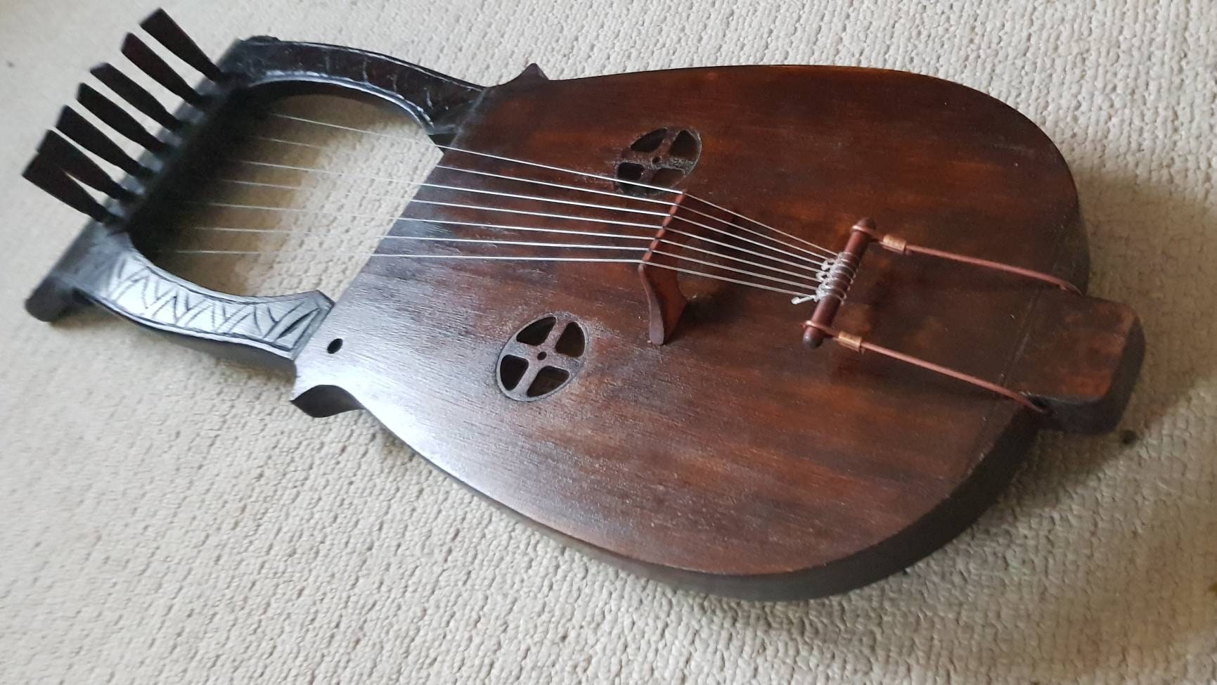 Kravik Lyre 7 String Viking Lyre Made of Spruce With Hard Case Etsy UK