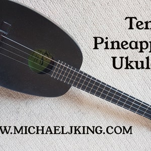 Tenor Ukulele 14 fret Pineapple/Standard model with case by Michael J King image 3