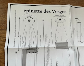 Planos impresos: épinette des Vosges 5 cuerdas