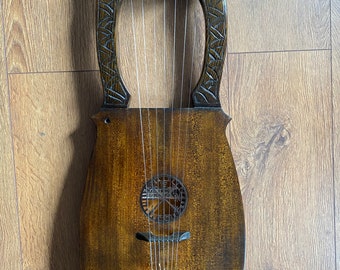 Kravik lyre 7 string Viking Lyre made of Spruce with hard case