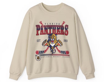 Vintage jaren '90 Florida Panthers Shirt, Crewneck Florida Panthers Sweatshirt, Jersey Hockey Cadeau voor Kerstmis 3110 LTRP