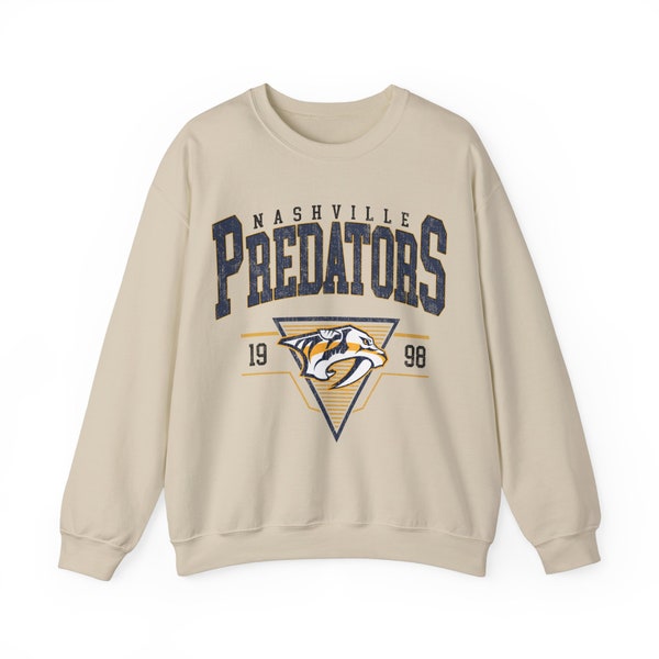 Vintage 90s Nashville Predators Shirt, Crewneck Nashville Predators Sweatshirt, Jersey Hockey