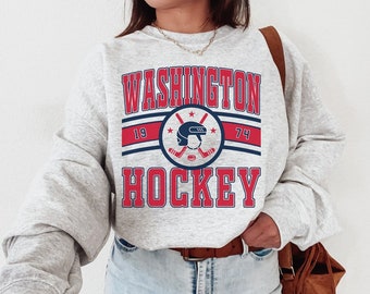 Washington Capital, Vintage Washington Capital Sweatshirt \ Shirt, Capitals Sweater, Capitals Shirt, Hockey Fan, Retro Washington Ice Hockey