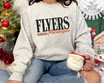 Philadelphia Flyer NHL Sweatshirt, Hockey Fan, Hockey Sweatshirt, Christmas Gift, Philadelphia Hockey Sweatshirt