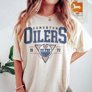 Vintage 90s Edmonton Oilers Shirt, Crewneck Edmonton Oilers Sweatshirt, Jersey Hockey image 2