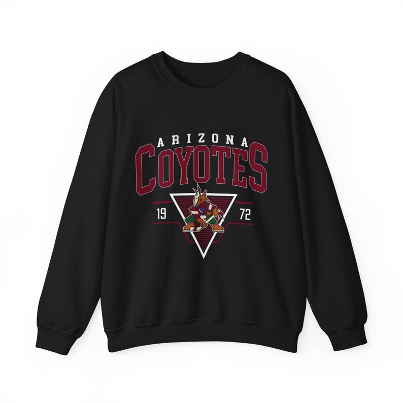 sweat vintage Arizona Coyotes, sweat-shirt de hockey Arizona des années 90, col rond de hockey de style rétro, t-shirt Arizona des années 90 image 1