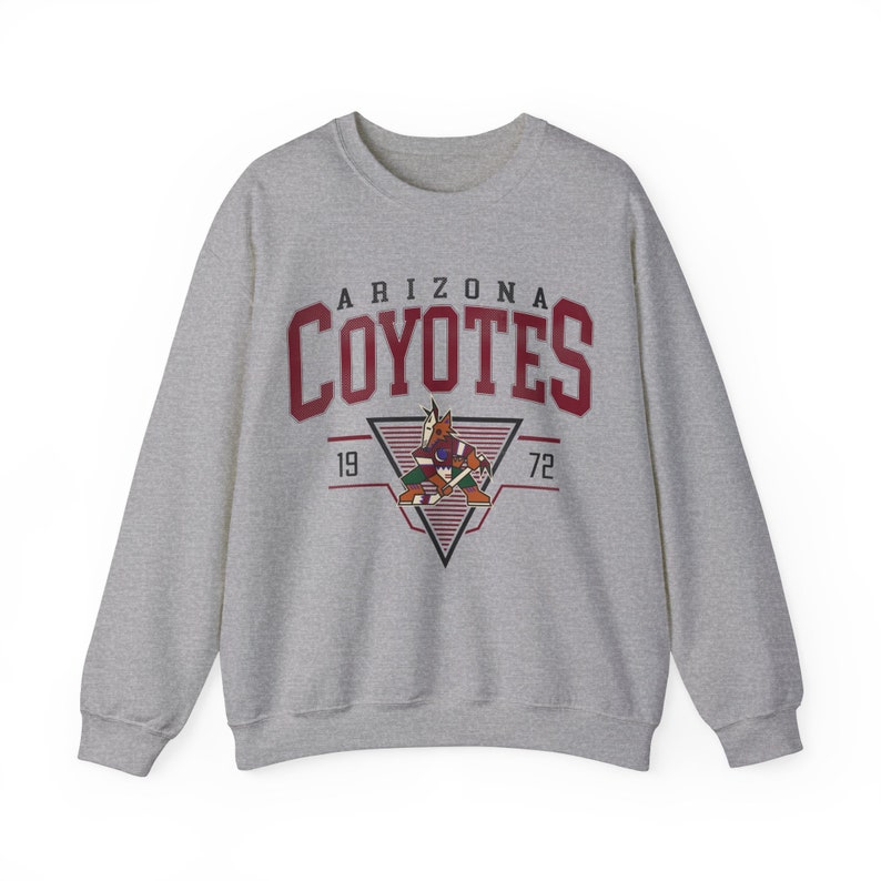 Vintage Arizona Coyotes Sweatshirt, 90s Arizona Hockey Sweatshirt, Retro Style Hockey Crewneck, Arizona 90s TShirt image 7