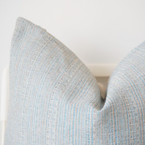 Neutral Blue Pillow Cover Etsy