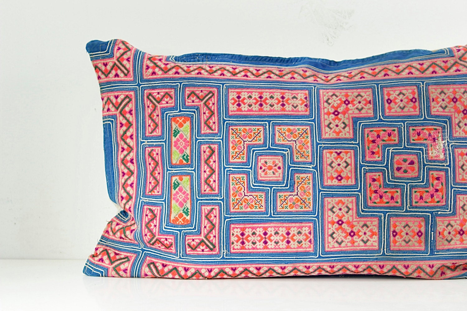 Chinese wedding blanket HMONG ikat Aztec Kilim Textile Etsy