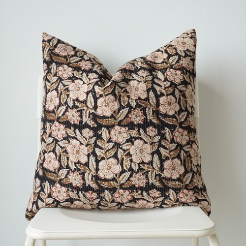 Block Print Pillow Cover Etsy