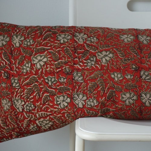 Set of 5 Block Print Fabric Indian Cushions Pillow Covers Etsy