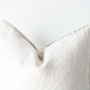 Neutral Hemp linen hand woven Pillow Cover