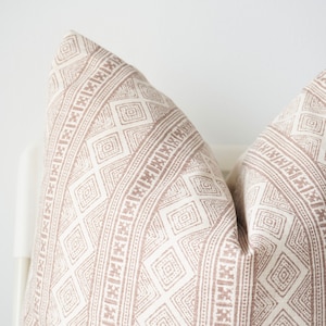 Block Print Pillow Cover: Hmong Indigo Batik, Boho Farmhouse Decor