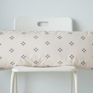 Dot Block Print Lumbar Pillow Cover