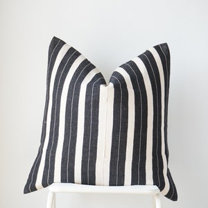 Tribal Hemp Hand Woven Striped Natural Dye Color Hmong Pillow Cover