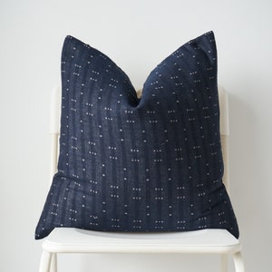 Blue navy indigo Pillow Cover