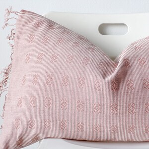 Tribal Hemp Striped Hand Woven Natural Dye Color Lumbar Pillow Cover
