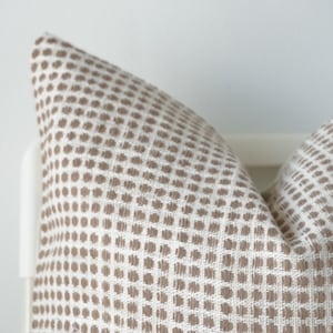 Brown Neutral Hemp hand woven Pillow Cover