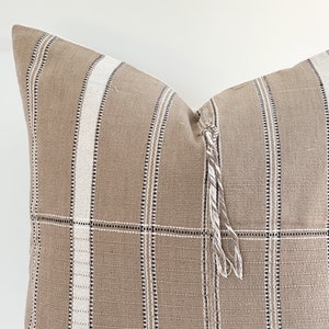 Handwoven Hemp Pillow Cover: Vintage Karen Tribal Design