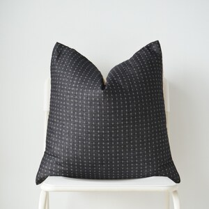 Plus+ Black Woven Pillow Cover