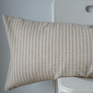 Neutral hemp lumbar Pillow Cover