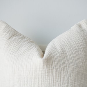 Neutral white Hemp hand woven Pillow Cover