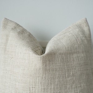 Neutral Hemp hand woven Pillow Cover