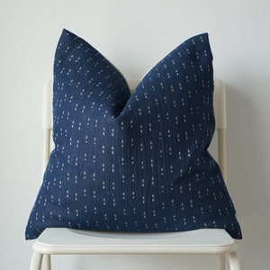 Blue navy indigo Pillow Cover