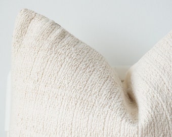 Neutral Pillow, Cream Pillow, Striped Pillow, Ivory Pillow, Home Decor, Decorative Pillows