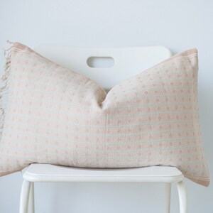 Tribal Hemp Striped Hand Woven Natural Dye Color Lumbar Pillow Cover
