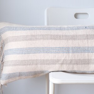 Handwoven Lumbar Pillow Cover: Vintage Karen Batik, Boho Farmhouse