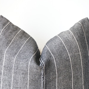 Tribal Hemp Hand Woven Striped Natural Dye Color Hmong Pillow Cover