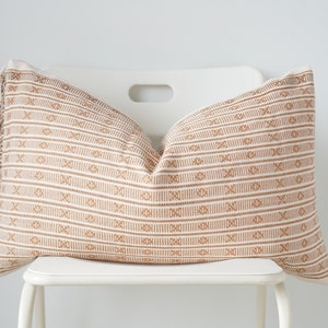 Hmong Batik Lumbar Pillow Cover: Handwoven Tribal Design