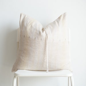 Tribal Hemp Striped Hand Woven Natural Dye Color Pillow Cover