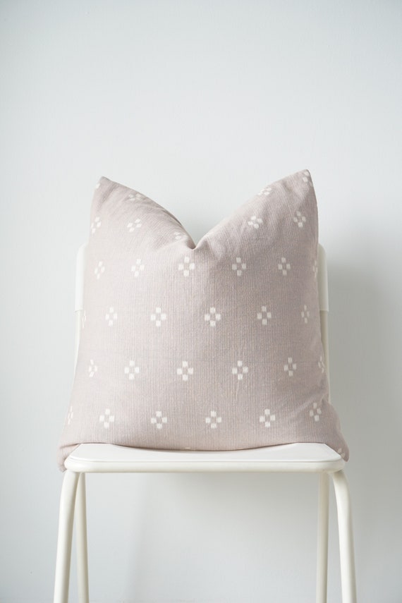 Block Print Pillow Cover: Hmong Indigo Dyed Textile