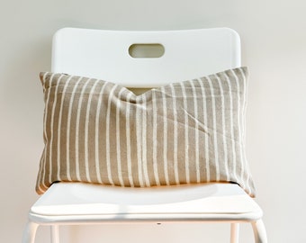 Lumbar Pillow, Brown Pillow, Neutral Pillow, Tan Pillow, Boho Pillow, Farmhouse Decor, Home Decor, Decorative Pillow