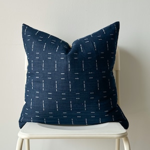 Blue navy indigo Pillow Cover