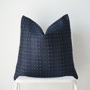 Blue navy indigo Pillow Cover