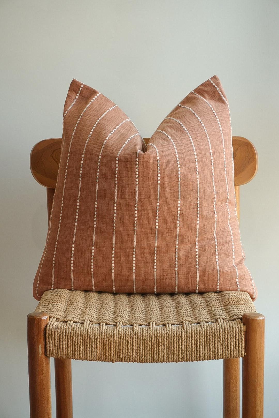 Linen coral pillow cover - Etsy 日本