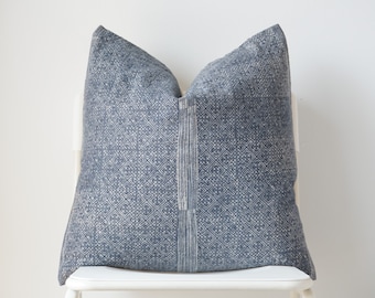 Hmong Batik gray Indigo Pillow Cover