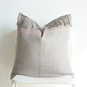 Tribal Hemp Hand Woven Striped Natural Dye Color Hmong Pillow Cover