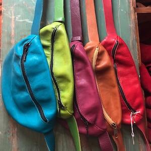 HIP BAG LEATHER Belt Bag Leather Hip Bag Leather Crossbody Bag