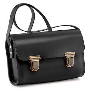 Handbag Rondo size. 3 made of solid leather, shoulder bag, leather bag image 2