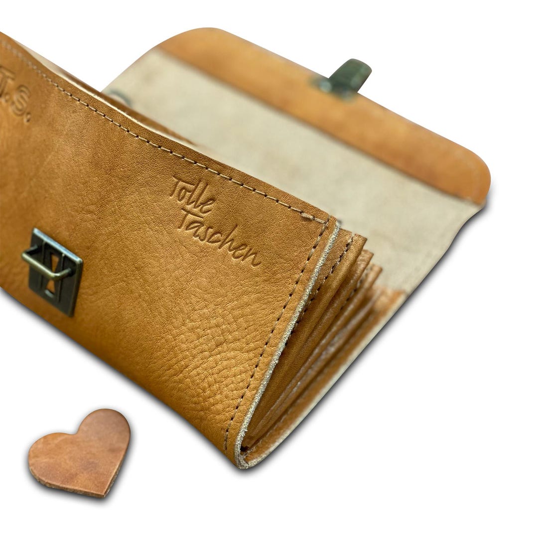 Kellnerportemonnaie aus Leder, Großer Geldbeutel, Kellnerbörse